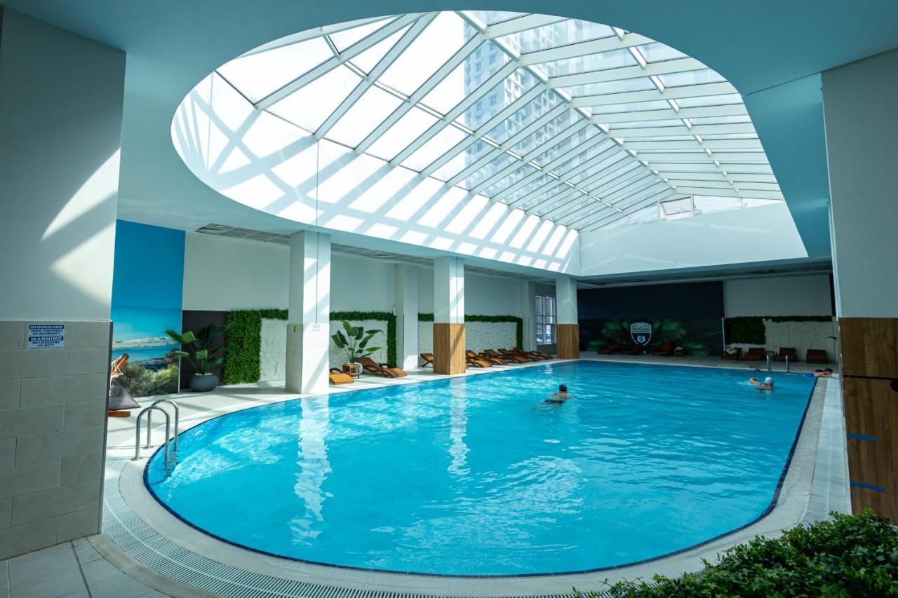 16Th Floor Sky View Condo With Pool And Fitness Skopie Exterior foto